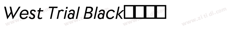 West Trial Black字体转换